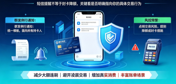 中信/平安/招行/交行刷完收到提示：广撒网式提醒，无需过度紧张