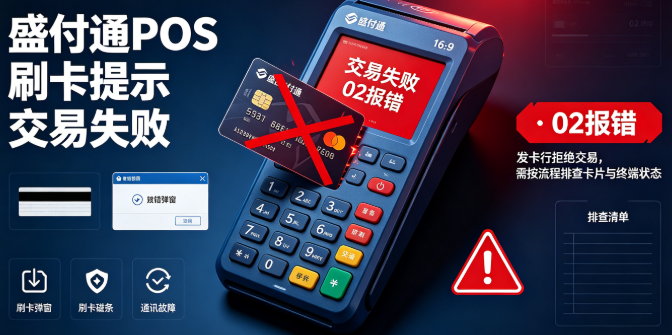 发卡行拒绝交易？盛付通POS机“02”报错的根源